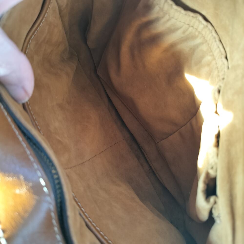 4710)Patricia Nash Brown London Saddle Crossbody Bag London Heritage Collection - Picture 12 of 14